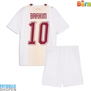 Billiga Marocko Brahim Diaz #10 Bortatröja Barn VM 2026 Kortärmad (+ Korta byxor)
